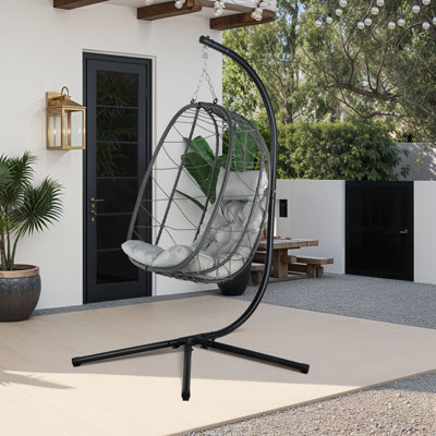Dakota Fields Dabu 1 Person Egg Chair with Stand | Wayfair